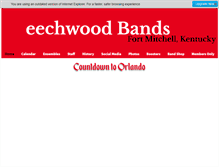 Tablet Screenshot of beechwoodbands.org